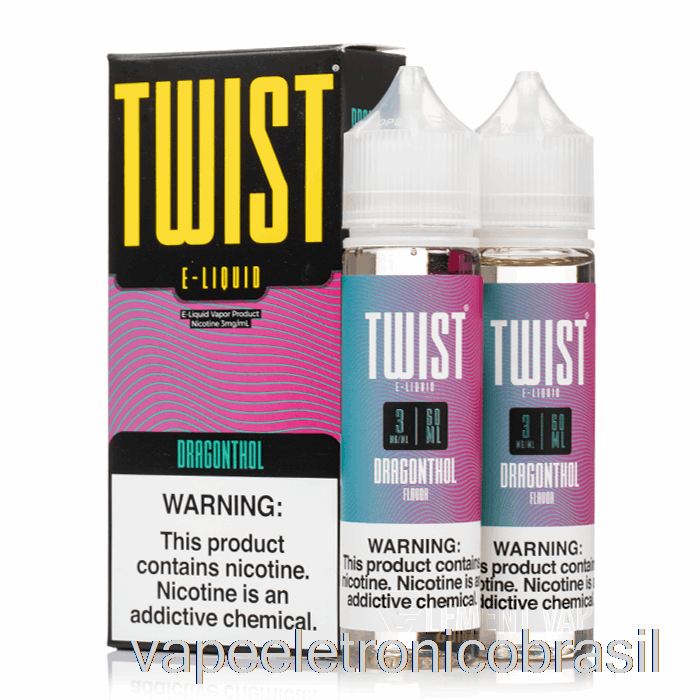 Vape Eletrônico Dragonthol - Twist E-líquido - 120ml 6mg